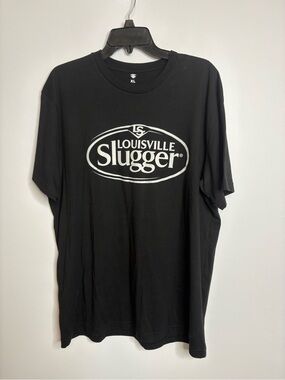 Men's Black Louisville Slugger Logo T-Shirt XL